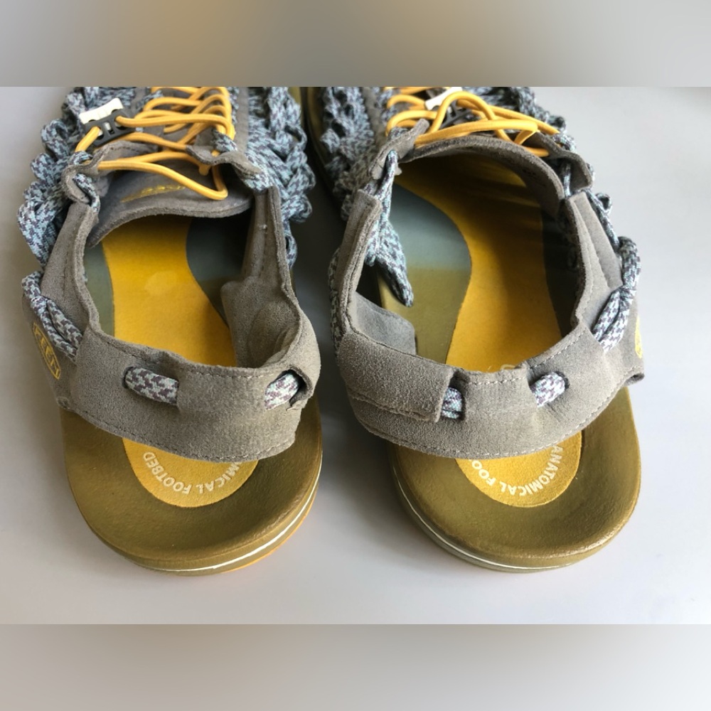 Keen Men’s Uneek Blue Corded Nylon Sandals Slip On Size: US 12 EUR 46 - Picture 10 of 12